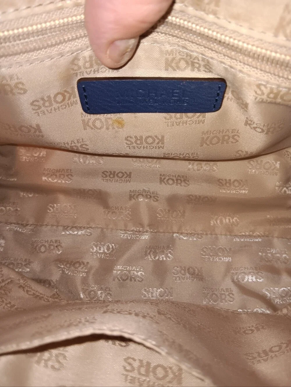 Michael Kors Leather Logo Shoulder Bag